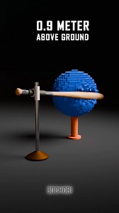 Watch the epic collapse of a 5000-cube sphere smashed by a baseball bat at different levels #satisfying #animation #blender #reels #virelreels #3dart | 3D Chobi