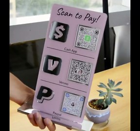 3D Custom Multi QR Code Sign – Scan to Pay Venmo Paypal Cash App, Instagram & Website, Small Business Pop-up Shop Sign - Etsy