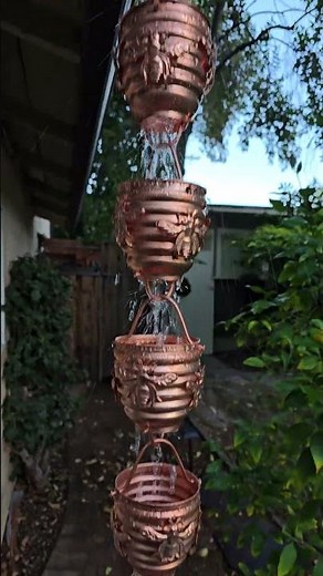 RainChains.com 🍯Honeybee Cups Pure Unfinished Copper #2980 - SHOP NOW!