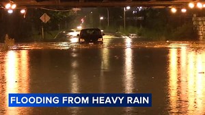 Chicago weather: Torrential rain floods streets, viaducts