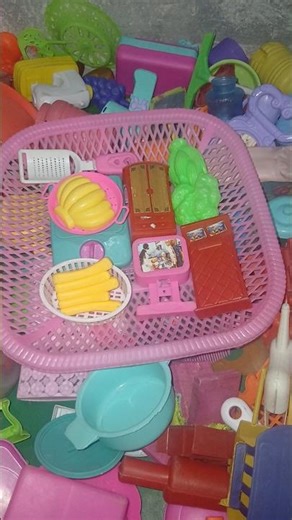 satisfying with unboxing doll kitchen hundi set toys &asmr #shorts