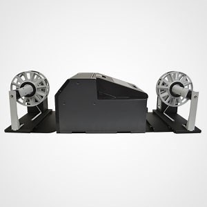 Label unwinder and rewinder for EPSON C6500A inkjet label printer