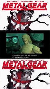 Liquid Snake’s Speech Before Entering Metal Gear REX, MGS1 (PS1) #retrogaming #ps1