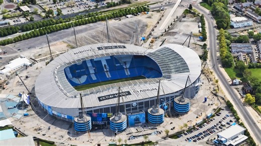 What does Etihad Stadium look like from above?