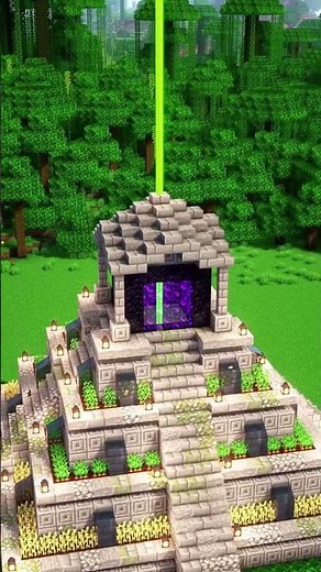 Minecraft Starter Jungle Temple Tutorial🦜#minecraftbuilds #minecrafttutoria#Minecraft#viral