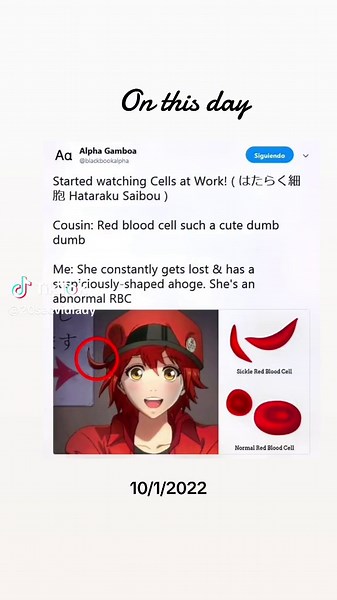 #onthisday #foryoupage #cellsatwork #redbloodcells @The variety page | cells at work