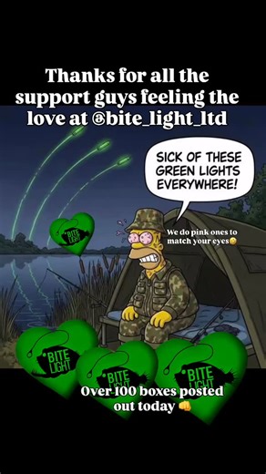 Really feeling the love today folks. Sorry if I haven’t replied to your messages yet I will get through them. Had to prioritise all the orders that have been coming in and I believe we got them all out the door in time for your weekends. Tight lines folks. 🎣🎣 | Bite Light