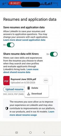 Upload resume on your LinkedIn Profile in 2026 #freshersjobs #itjobs #linkedinresume #itjobtips