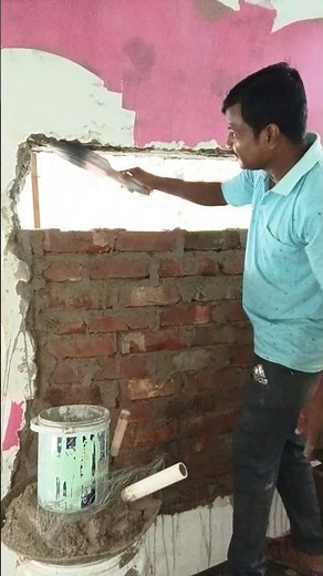 রঙ এর ব্রাশ দিয়ে ঘোলা লাগানো হয় কেন দেখুন। See why grout is applied with a paint brush #shorts #yt