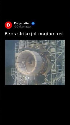Jet engines undergoing bird ingestion test. #technology #aviation #jet #test #shorts