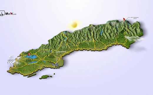 PS三维地图地形生成脚本插件3D Map Generator-Terrain