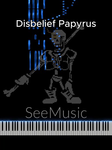 EASY piano tutorial : Disbelief Papyrus #piano #easy #tutorial #pianocover #pianist #tutorialtiktok #pianotutorial #fyp #videogame #undertale #tobyfox