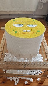 SpongeBob Styrofoam Cutting like butter 😱#oddlysatisfying #asmr #fyp | RHCB Experiments