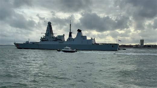 HMS Dragon finally sets sail for Cyprus 10 days after Iran launched drone and missile attacks on British bases | LBC