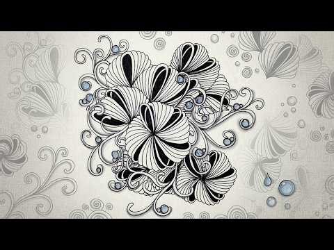 🌸How to Draw Floral Sphere with Simple Curves! Extreme Layering + Hollis & Dewd | Zentangle