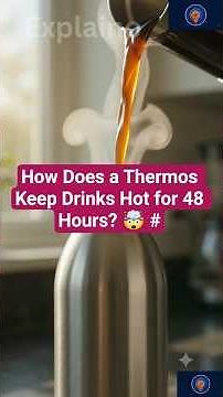 How Does a Thermos Keep Drinks Hot for 48 Hours? 🤯 #shorts
