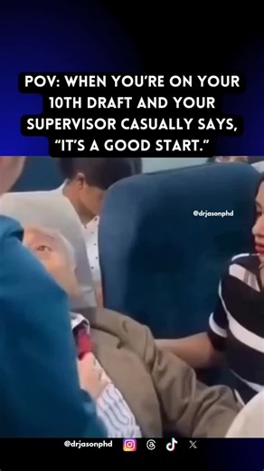 Thesis & PhD Coach | Writing Service on Instagram: "Repost if you can relate😂🤦‍♂️. Follow @drjasonphd for undergrad, masters & PhD tips, guides, and related content. DM or shoot me an email to get help with your research proposal, thesis, and dissertation writing. . . . #thesislife #phdstruggles #mastersjourney #drafttenvibes #academichumor"