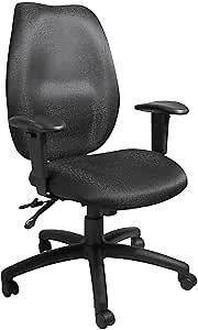 BOSS Office Products High Back Task Chair in Black