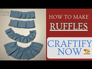 How to Sew Ruffles | Easy Step-by-Step Sewing Tutorial for Beginners
