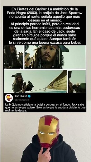 En Pirates of the Caribbean: The Curse of the Black Pearl (2003), la brújula de Jack Sparrow no...