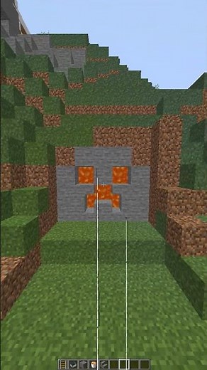 Minecraft LAVA Door #minecraft #shorts