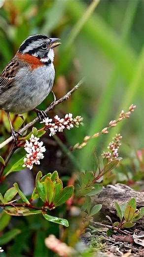 Tico-Tico e Fêmea de Coleiro na Natureza 🐦🌿 Um Encontro Encantador #ticotico #coleiro #femea