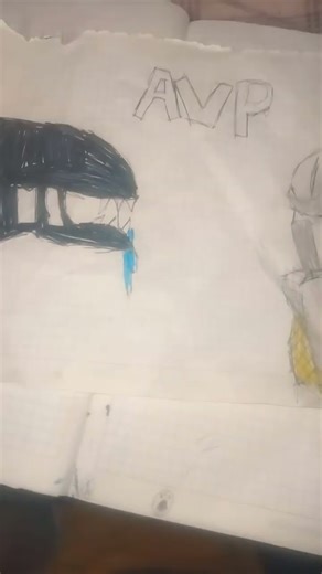 alien vs predador dibujo