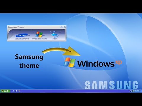Samsung theme for Windows XP overview