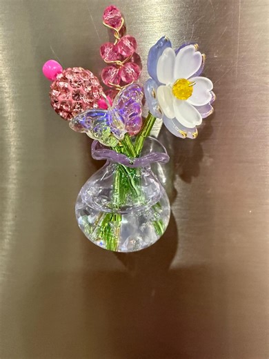 Purple Flower Bouquet Magnet - Etsy