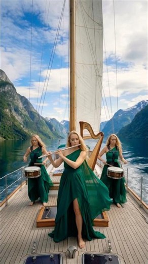 Epic Ocean Drums 🪘| Most Beautiful Nordic Celtic Folk | Harp, Drums, Violin, Flute & Keys
