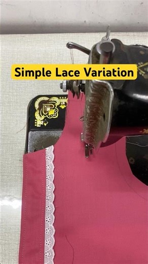 Simple Lace Variation for Tops #shorts #sewing #ussewtips