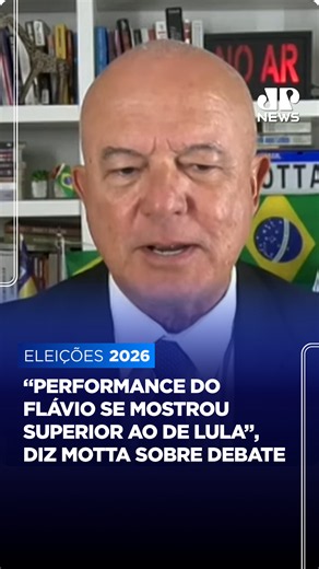O comentarista Roberto Motta afirmou que o desempenho de Flávio Bolsonaro (PL) no Debate Band/Jovem Pan, neste domingo (18), foi superior ao apresentado por seu adversário, o presidente Lula (PL). Segundo o especialista, a postura de Flávio Bolsonaro surpreendeu os telespectadores e mostrou a preparação do candidato ao posto de presidente da República. 🔗 Leia a matéria completa em: jovempan.com.br 📺 Confira na JP News 📌 Siga o nosso perfil @jovempannews #Política #Eleições2026 #DebateBandJove