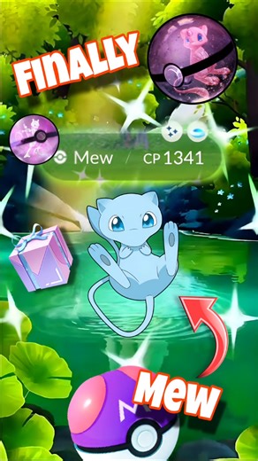 Finally Got the BEST Mythical Pokémon in Pokémon GO ✨ #pokemongo #pokemon #mew #shorts