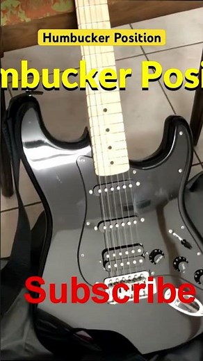 Squire Sonic Stratocaster HSS humbucker position #guitarperformance #stratocaster