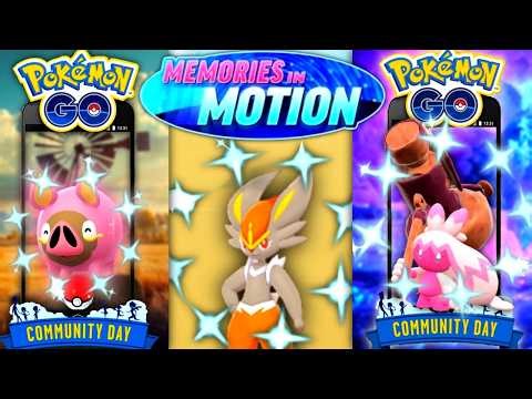 *NEW SEASON MEMORIES IN MOTION SHINY LECHONK CD & NEW GIGANTAMAX* Pokemon GO