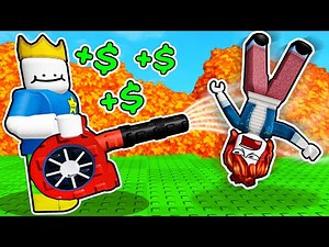 I Cleaned Up LEAVES to make BILLIONS in Roblox...