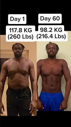 60 day fat loss time-lapse #fatlosstransformation