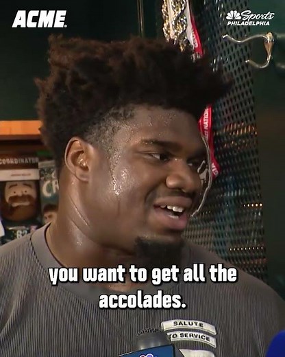 Jordan Davis had the perfect response to his Pro Bowl snub following Eagles practice on Tuesday 🦅