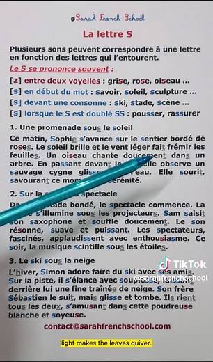 Apprenez la lettre S avec trois textes de lecture