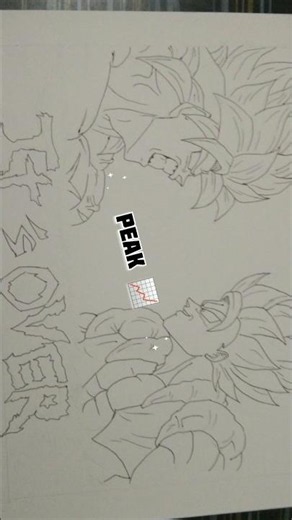 Drawing gogeta vs broly 🔥. #art #drawing #dragonball #animeeart