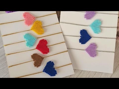 Heart Bracelet Ideas | DIY Macrame Heart Bracelet | Creation&you