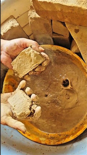 Pure mud dirt crumble in water #shorts #youtubeshorts #viralshorts