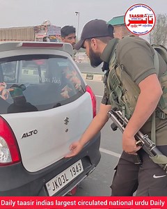 168K views · 1.9K reactions | Security alert on Jammu Srinagar national highway near alstop mirbazar kulgam...ahead of HM Amit shah visit | Daily Taasir | Facebook