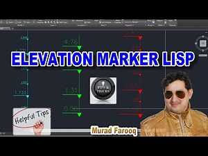 How To Add Elevation Marker to an object or in Any Drawing in AutoCAD or Civil 3D by Using AutoLisp.