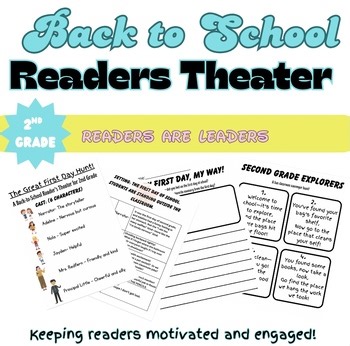 Back to School Reader’s Theater Script & SEL Activities for 2nd Grade
