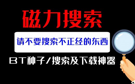 BT种子磁力搜索工具，无失效链接，高速下载，支持边下边播