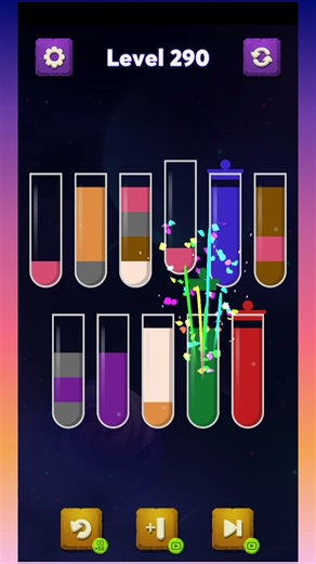 1 Million views colorwater sorting puzzlegame #games #watersortpuzzle #gameshorts #viralgames #japan