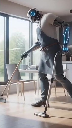 Smart Robot Doing Housework – AI Future #shortsvideo #aivideo