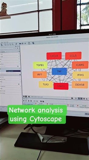 Network analysis using Cytoscape #ytshorts #network #biology