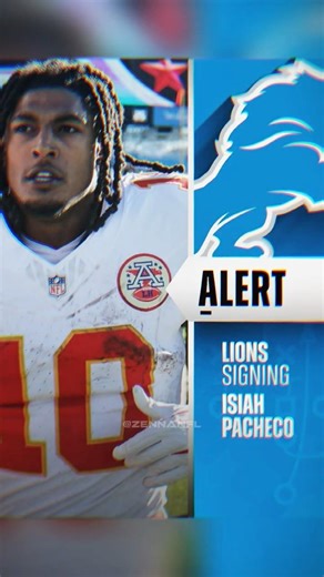 Isiah Pacheco to the LIONS 👀🔥 #shorts
